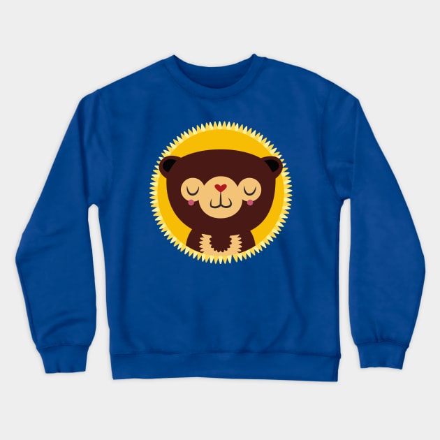 Sun Bear Crewneck Sweatshirt by giddyaunt